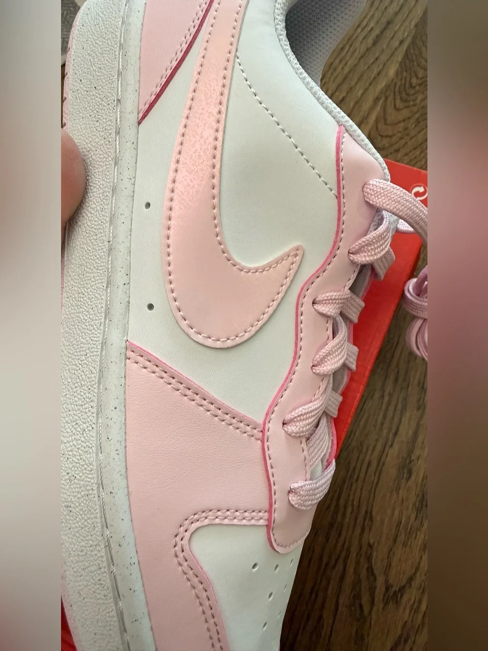 Nike Court Borough Low Recraft GS 7Y White Pink Foam Girls